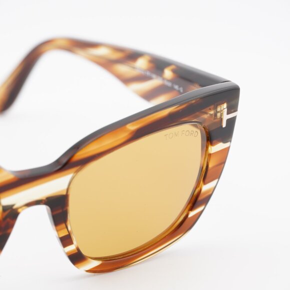 Tom Ford Athena FT1190 53E Sunglasses Havana Cat Eye Frame, Brown Lenses main image 9
